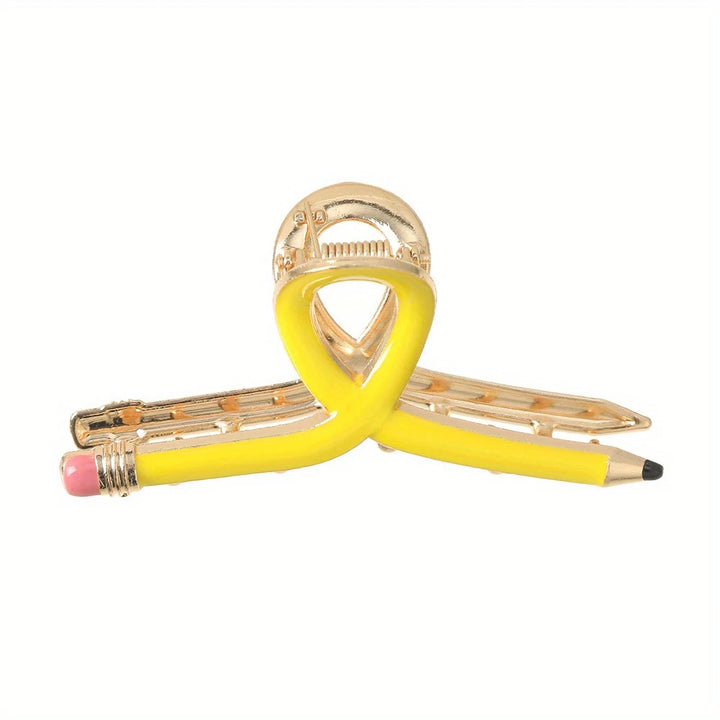 "Metal Pencil hair Clip Back To School gift Teacher's Day Gift  "