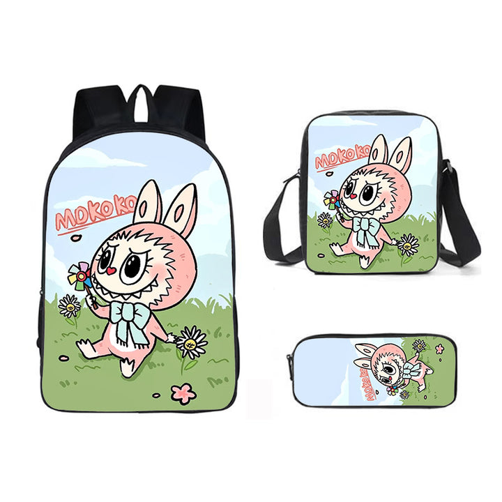 Labubu school bag 3PCS set backpack pencil case