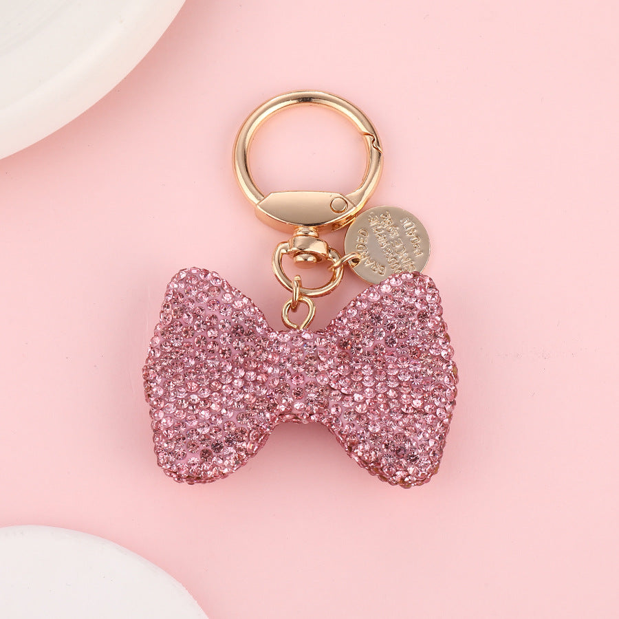Bow diamond keychain gift for girlfriend&mother