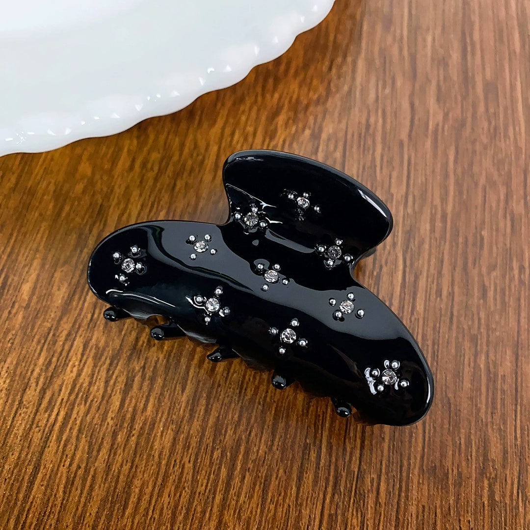 Diamond-studded hair Claw clip flower acrylic hair clip