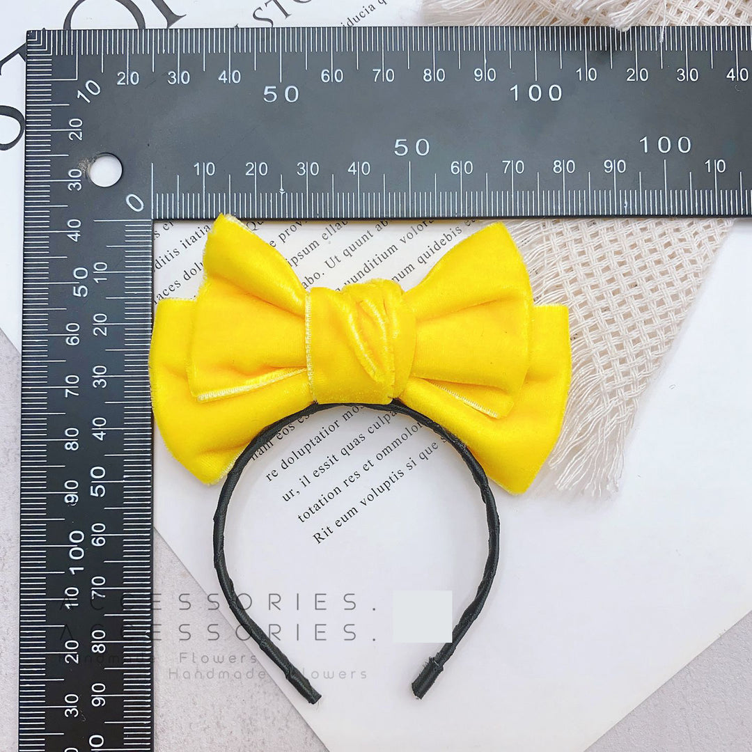 Handmade Velvet Bow Headband for dolls labubu headband