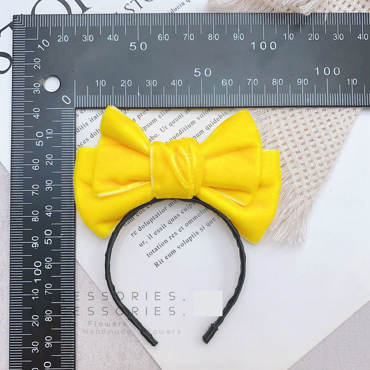 Handmade Velvet Bow Headband for dolls labubu headband