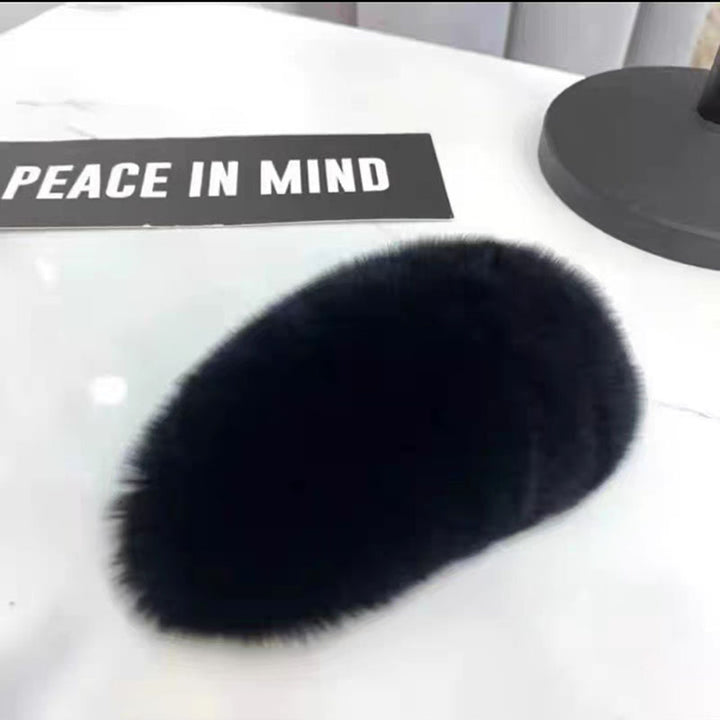 Furry plush hair clip for girls women