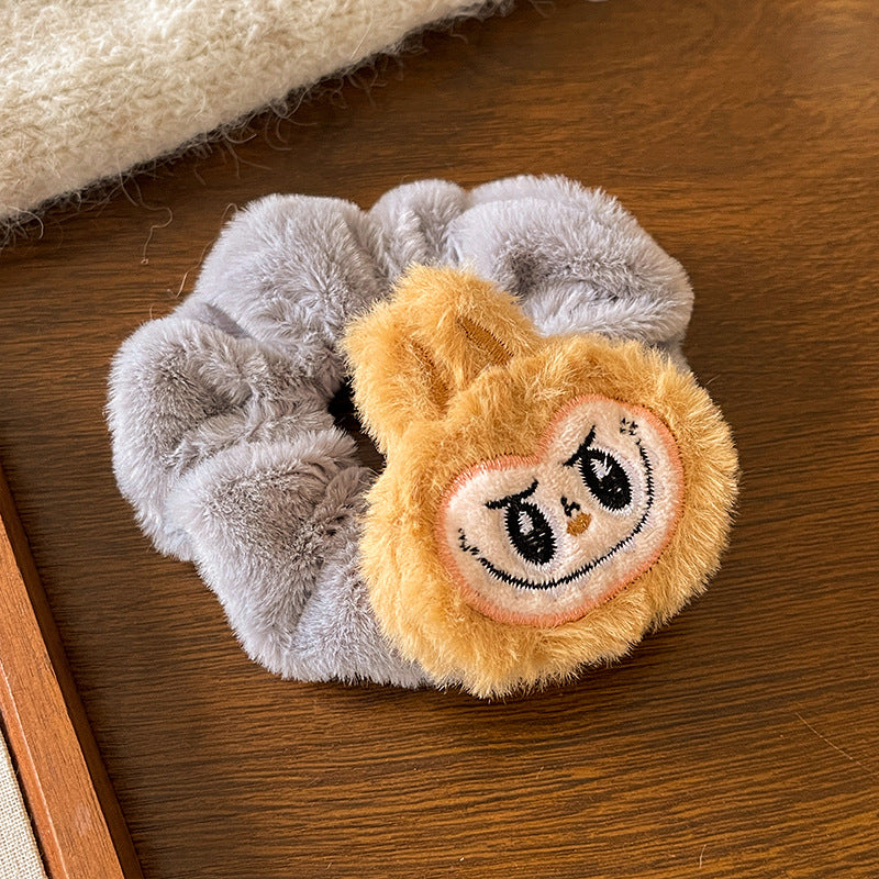 Labubu plush hair ring labubu rubber band hair accessories