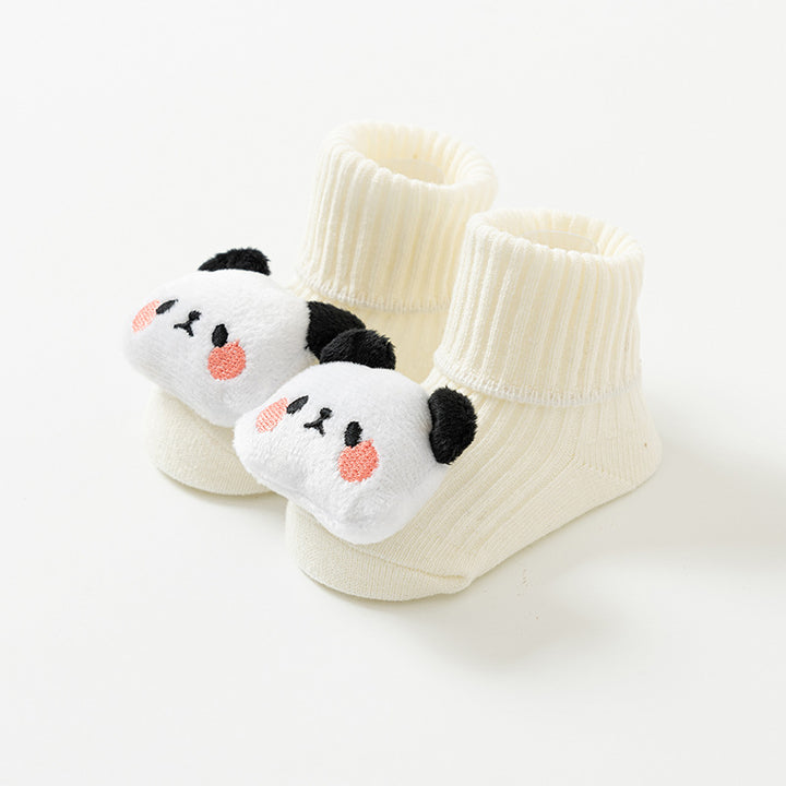 Newborn baby non-slip cotton cute mid-calf socks