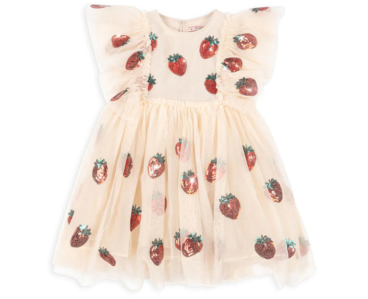 Strawberry sequin tutu dress for girls-preorder