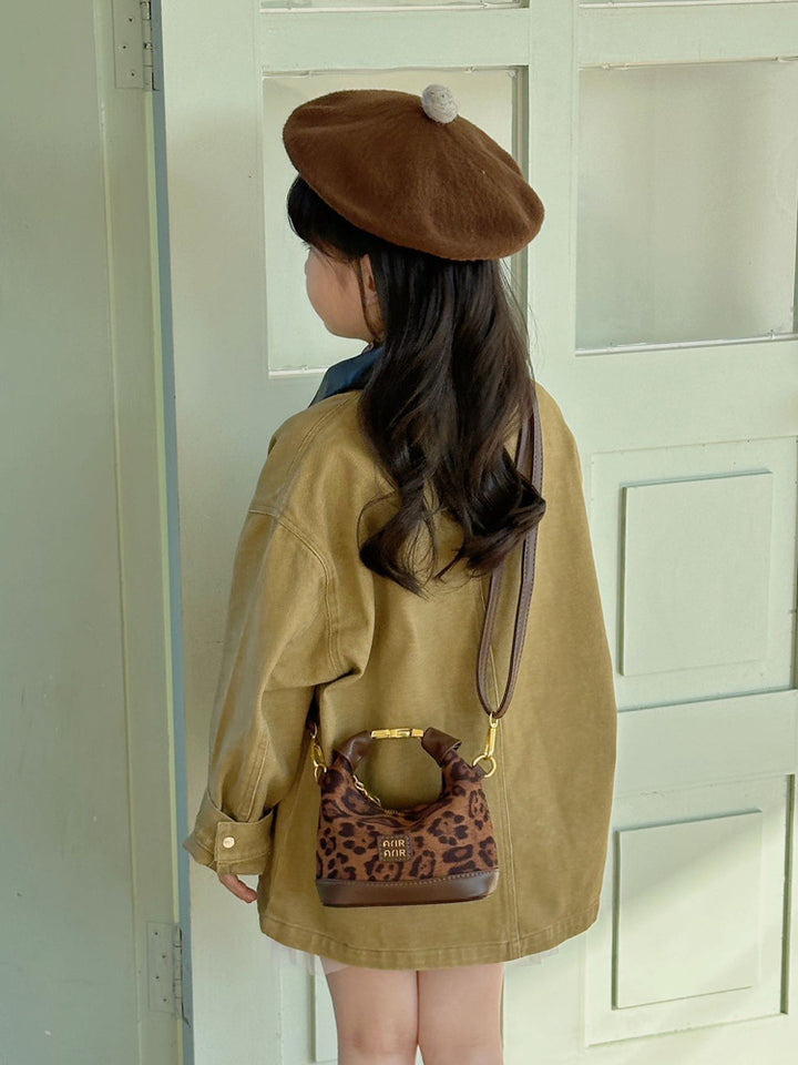 Girls plaid mini handbag shoulder bag