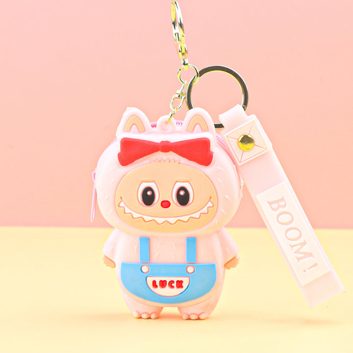 Luck Labubu cute coin purse key chain labubu gift