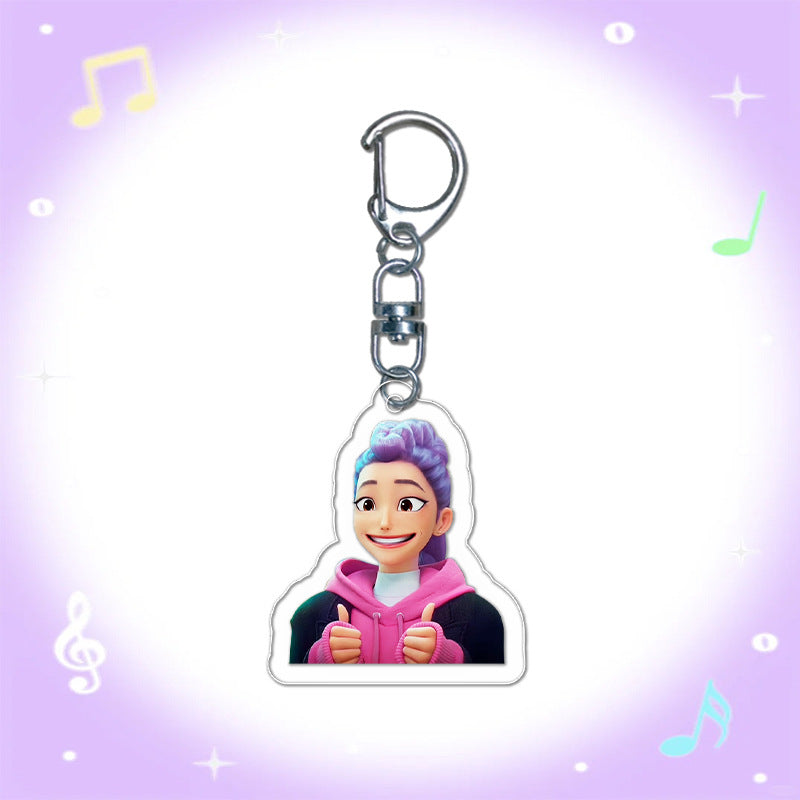 Kpop Demon Hunters acrylic mini keychain