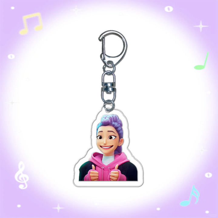 Kpop Demon Hunters acrylic mini keychain