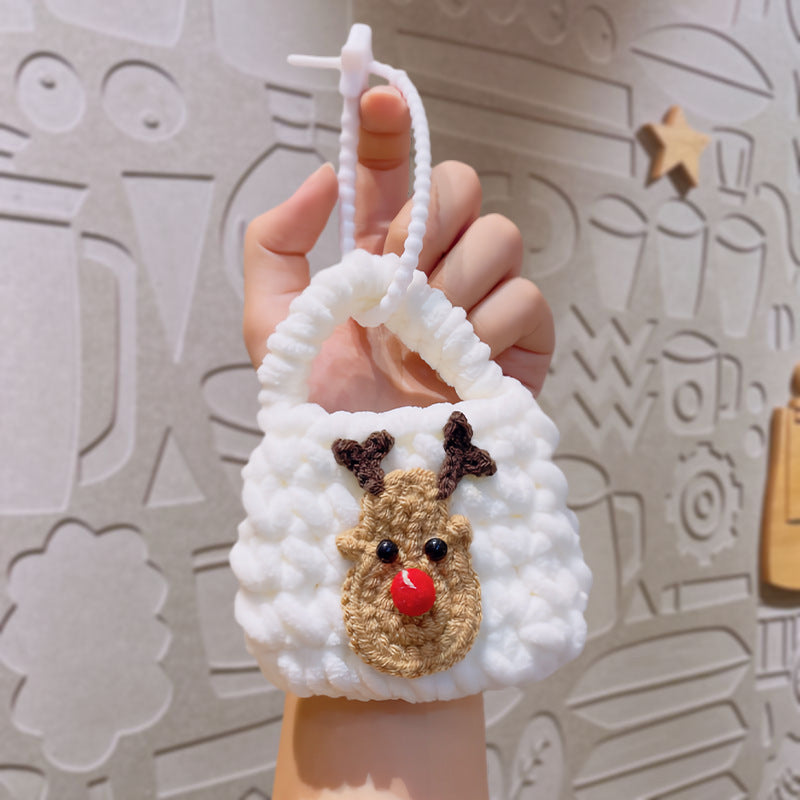 Hand-crochet Christmas mini bags Christmas gifts