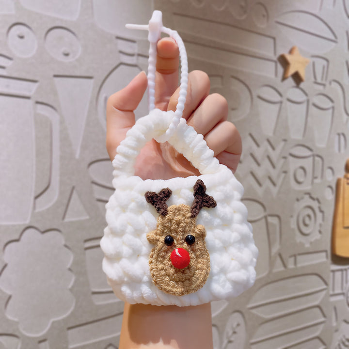 Hand-crochet Christmas mini bags Christmas gifts