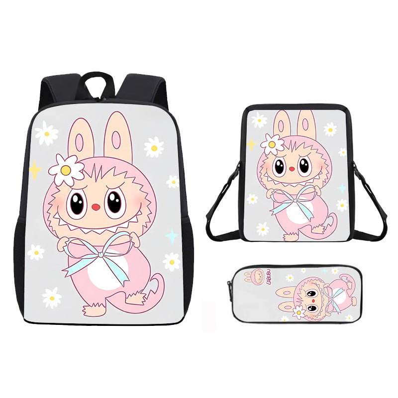 Labubu school bag 3PCS set backpack pencil case