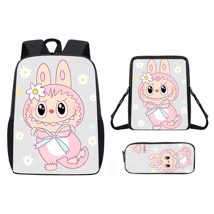 Labubu school bag 3PCS set backpack pencil case