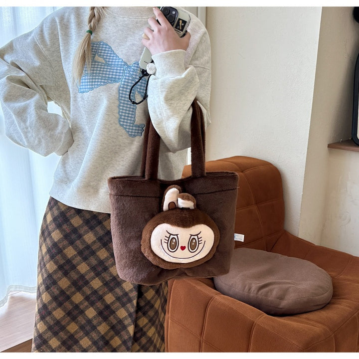 Labubu cute cartoon plush handbag labubu tote bag
