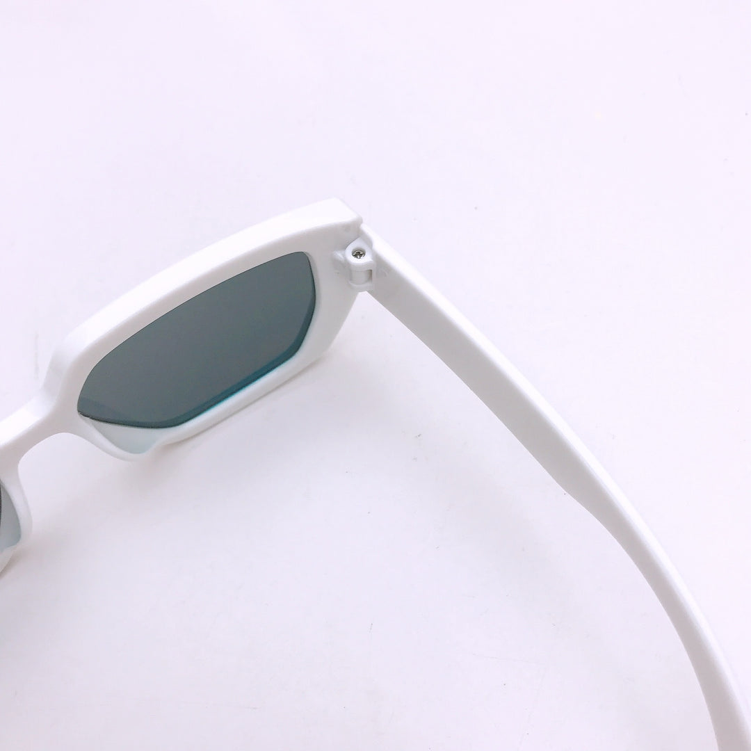 Gradient color square frame cool kids sunglasses