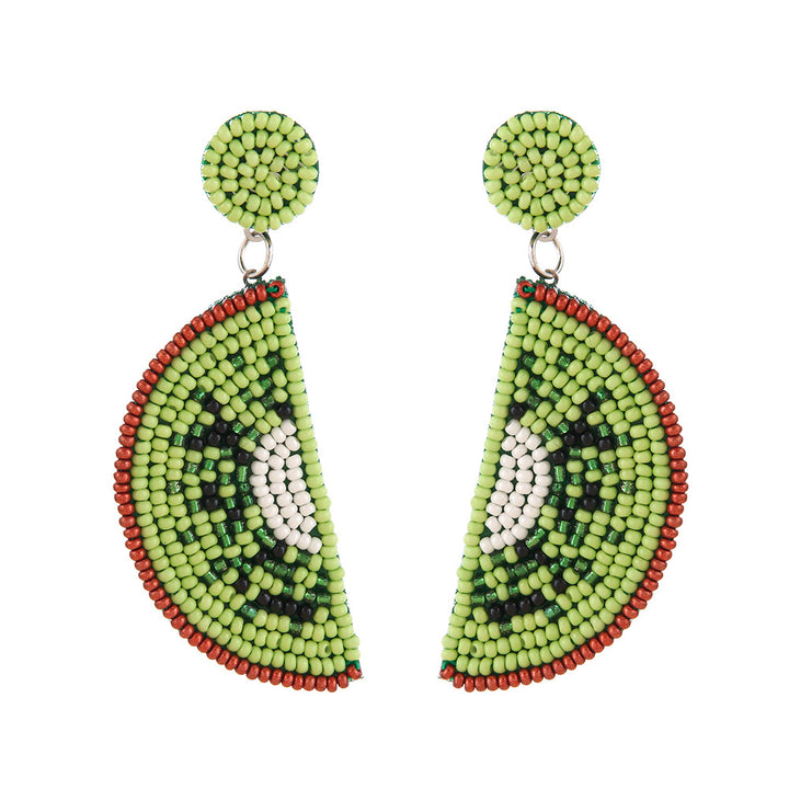 Summer fruit rice bead earrings vacation earrings
