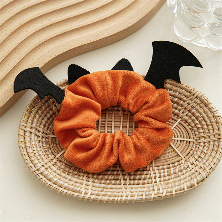 Halloween Hair Accessories Party Bat Bow Intestine Hair Ring