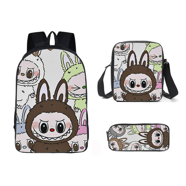 Labubu school bag 3PCS set backpack pencil case