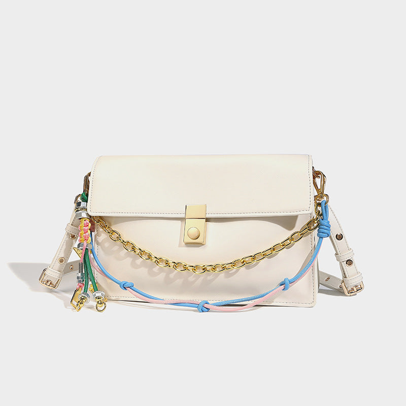 Large capacity chain deco square bag crossbody bag