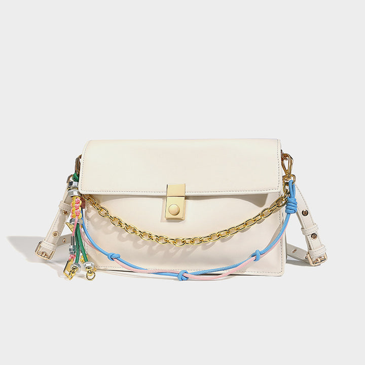 Large capacity chain deco square bag crossbody bag
