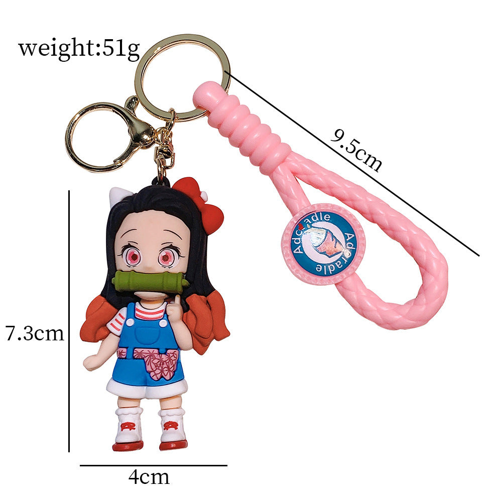 Demon Slayer: Kimetsu no Yaiba characters dress-up keychain