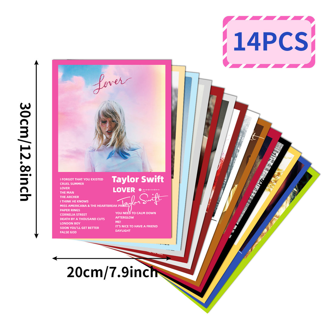 14pcs Taylor Swift album cover poster Swiftie wall decoration