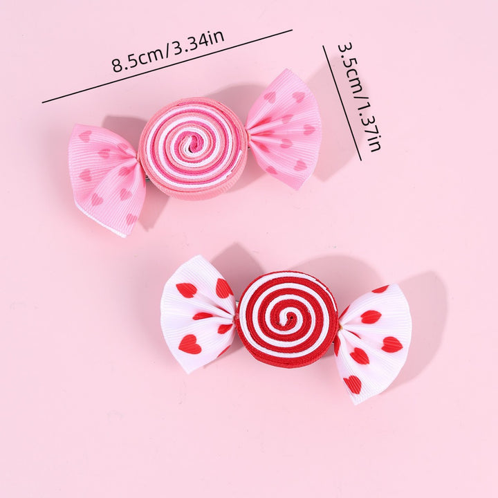 Valentine's Day Heart Candy Hair Clip Cute Hair Clip for Girls