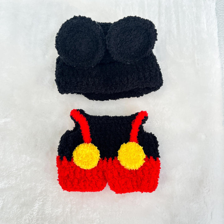Handmade Crocheted Mickey Suit for labubu