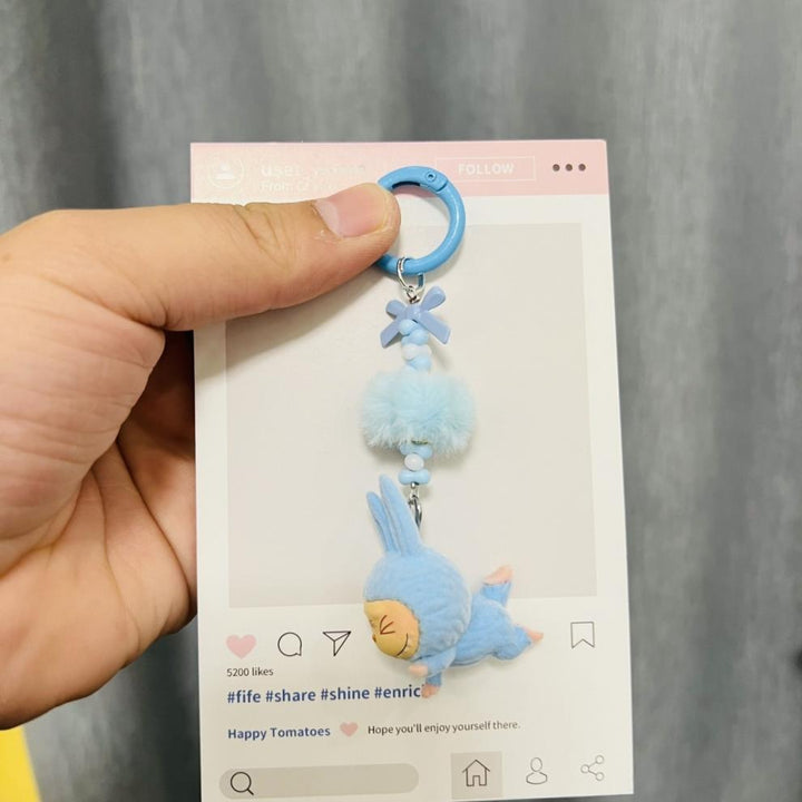 LABUBU Lazy Yoga Series Keychain Blind Box
