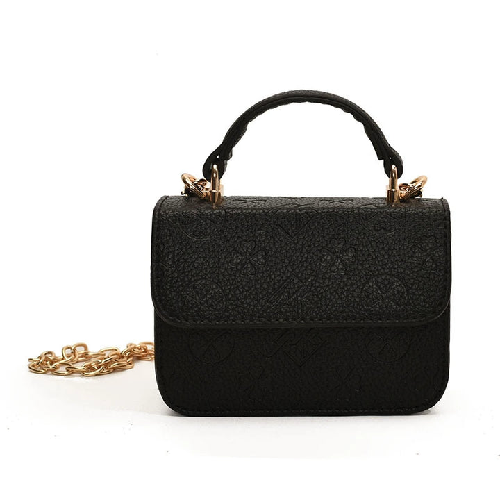 Kids embossed Mini handbag girls crossbody bag