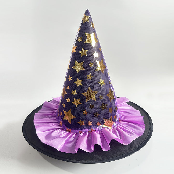 Halloween Glitter Mesh Witch Hat Party dress hat