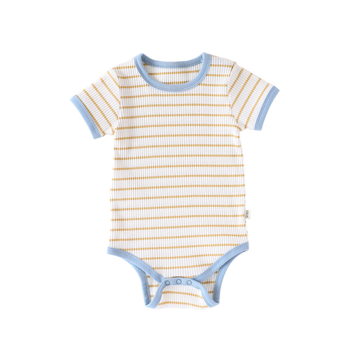 Summer Baby Pure Cotton Short-sleeved Striped Romper
