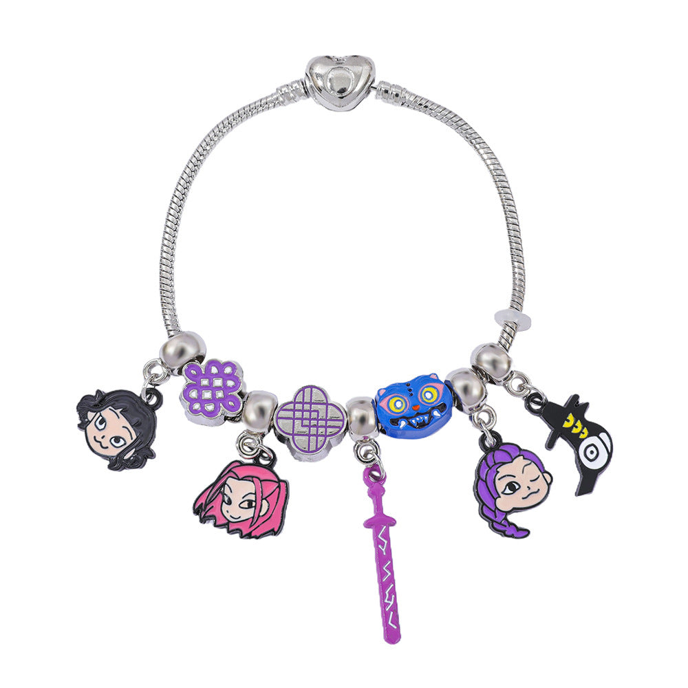 Kpop Demon Hunters beaded alloy bracelet