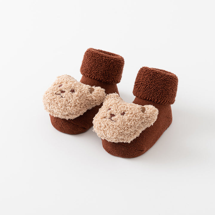 Newborn baby non-slip Terry plush socks