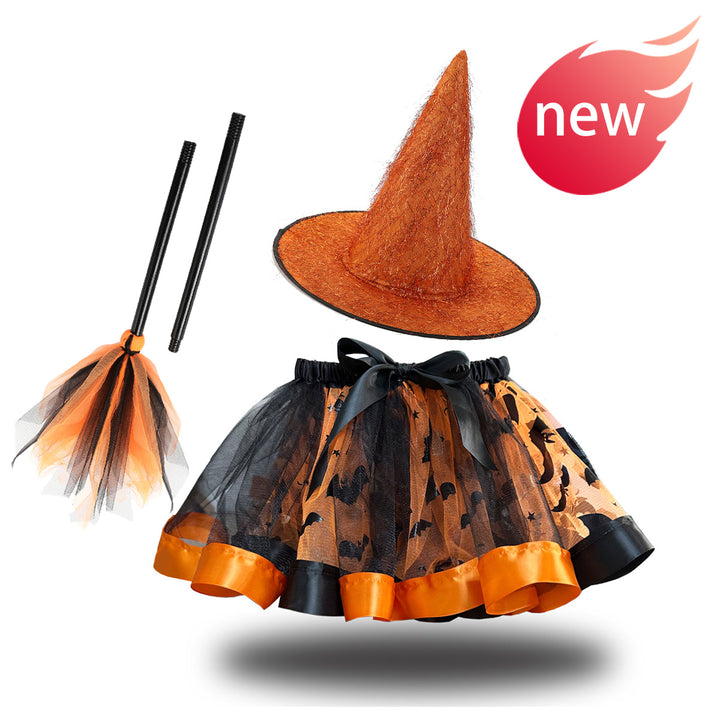 Halloween little devil mesh tutu skirt Halloween costumes