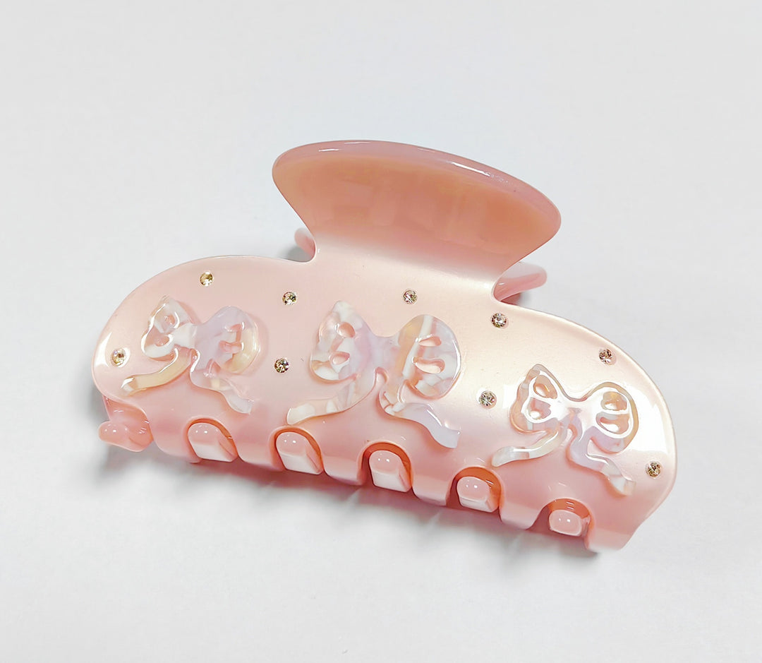Acetic diamond summer hair shark clip for women