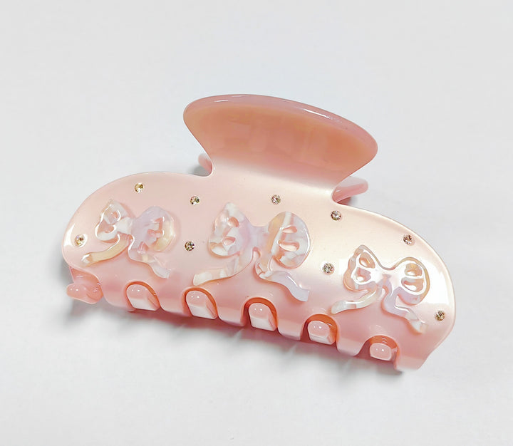 Acetic diamond summer hair shark clip for women