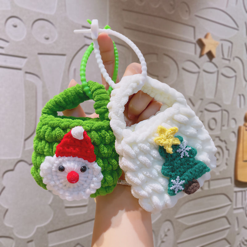 Hand-crochet Christmas mini bags Christmas gifts
