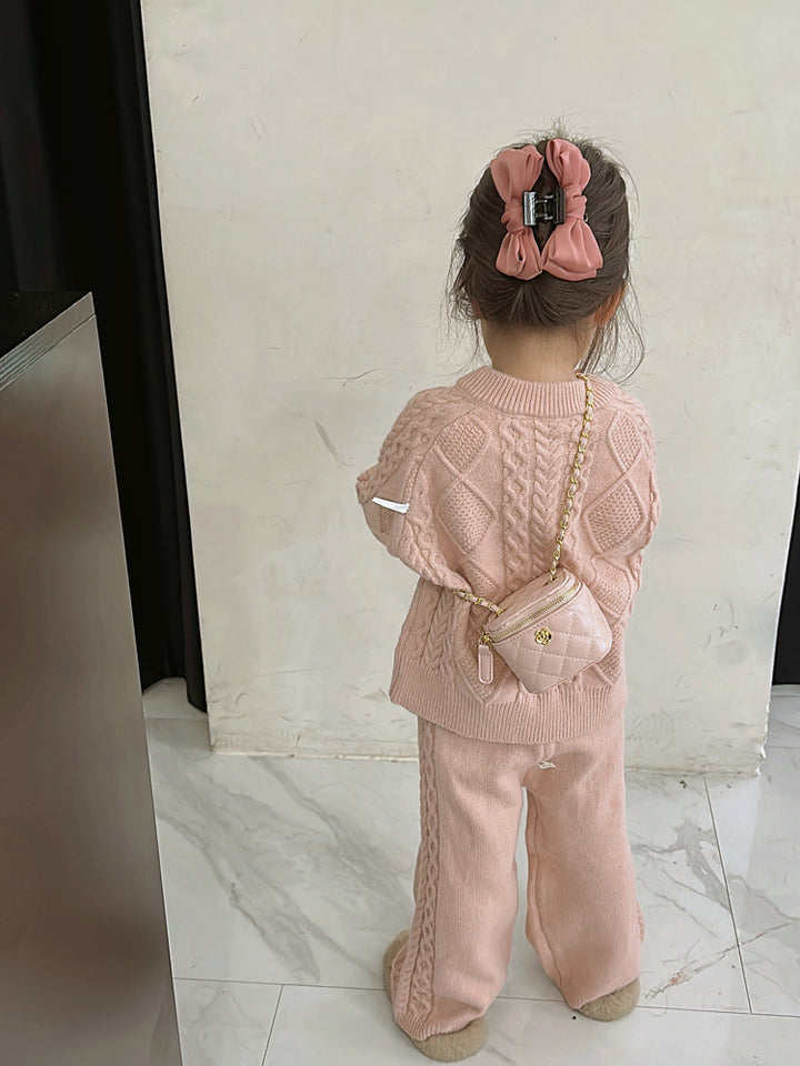 Camellia Flower Gold Ball Chain Crossbody Bag Lipstick Bag