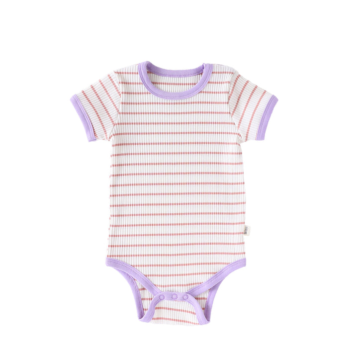 Summer Baby Pure Cotton Short-sleeved Striped Romper