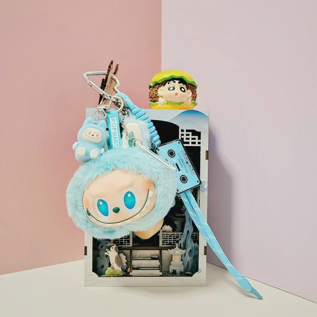 Plush Labubu keychain creative bag pendant small gifts