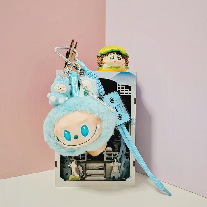 Plush Labubu keychain creative bag pendant small gifts