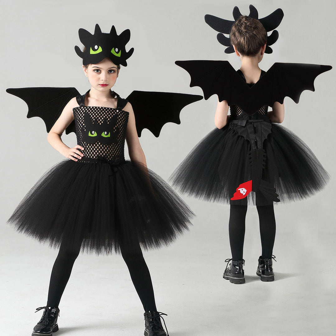 Halloween Dragon Toothless costume for girls