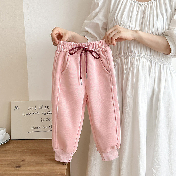 Kids loose sweatpants sports pants drawstring casual pants trousers