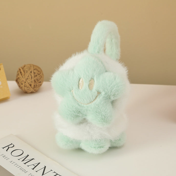 Cute smiley stars plush earwarmers cartoon windproof earmuffs