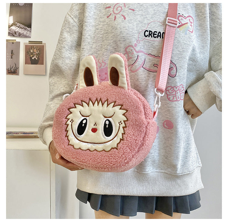 Labubu Cartoon Plush shoulder crossbody Bag