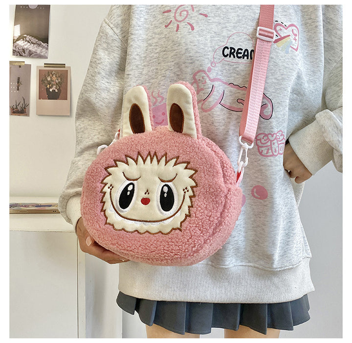 Labubu Cartoon Plush shoulder crossbody Bag
