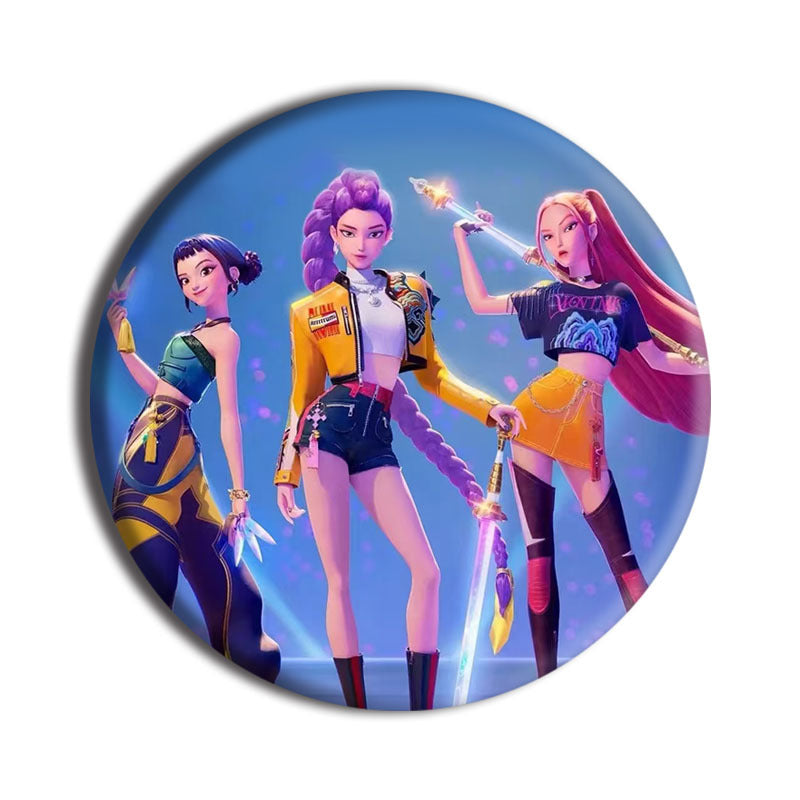 K-pop Demon Hunters Inspired Badges