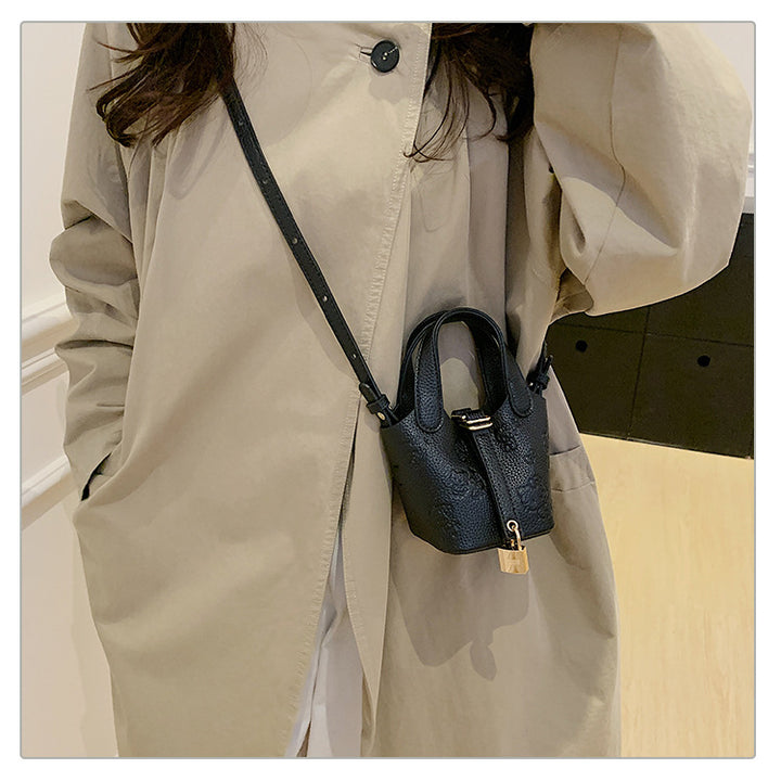 Girls Mini Bucket bag with Cute Kitten Print